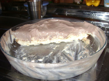 Pavê de limão e chocolate