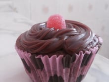 Cupcake de chocolate com Nutella