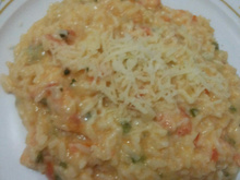 Risoto Cremoso de Camarão (falso)