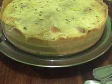 Quiche de abobrinha com creme