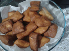 Bolinhos com massa de pão