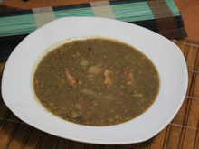 Lentilhas com linguiça