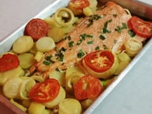 Salmão no forno