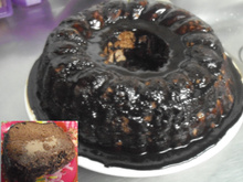 Bolo recheado com mousse de Chocolate Alpino