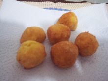Bolinho de batata e queijo