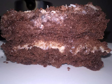 Bolo de chocolate feito com cacau