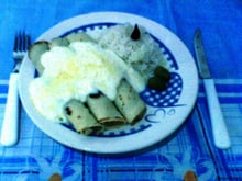 Panqueca de frango cremosa do Otavio