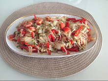 Salada de broto de feijão