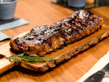 Costelinha de porco com batatas rústicas