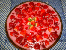 Surpresa de chocolate com morango