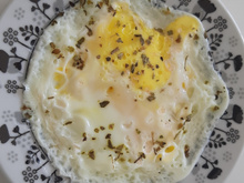 Ovo frito no Microondas