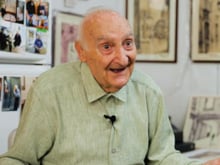 Joan Vaello, 100 anos: "Quando me levanto, sempre bebo um copo de água antes de comer qualquer coisa."