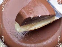 Pudim meio chocolate meio coco