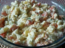 Salada de maionese completa