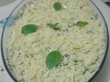 Bacalhau aos quatro queijos