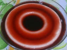 Pudim de maria - mole com calda de vinho