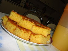 Bolo de fubá cozido