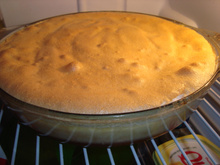 Pudim de creme e suspiro