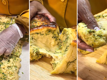 Pão de alho recheado para churrasco: quando faço, não sobra um pedaço!