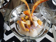 Ceviche peruano de peixe