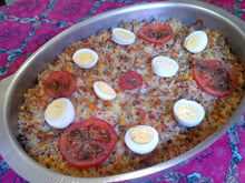 Arroz de forno prático da Bruninha