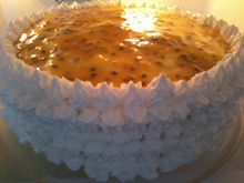 Bolo mousse de maracujá