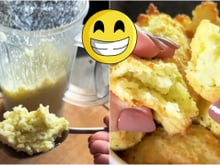 Essa receita é pra fazer com o arroz branco que sobrou na geladeira: SEM FARINHA e na airfryer, esse bolinho crocante por fora é muito simples