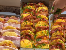 A estrela da ceia de Natal vai ser este lombo com abacaxi e bacon, perfeito para quem ama pratos agridoces