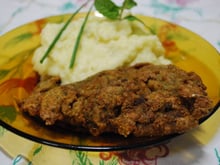 Bife à milanesa perfeito