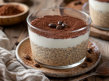 Desde que descobri esse tiramisu vegano com sementes de chia, faço todos os dias e como sem culpa