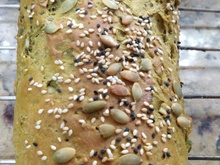 Pão integral de casca de abóbora moranga