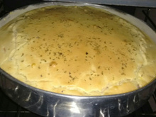 Torta de presunto e mussarela