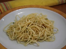 Espaguete alho e óleo