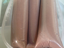 Picolé cremoso de chocolate