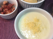 Sopa creme de queijo e vinho