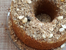 Bolo de fubá com aveia integral