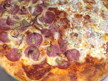 Massa de pizza para forno a lenha