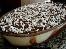 Creme de cupuaçu com tapioca e brigadeiro