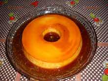 Pudím rápido na panela de pressão