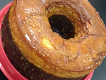 Bolo-pudim de chocolate