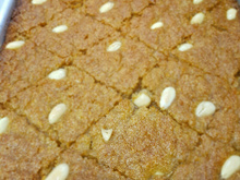 Receita de Hricet lauz - doce de Semolina (doce árabe)