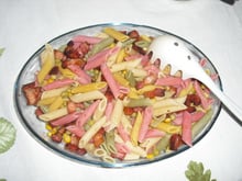 Salada de macarrão com Bacon