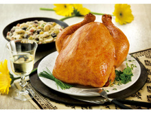 Chester desossado com farofa de frutas secas