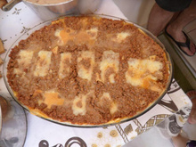 Lasanha dois molhos (bolonhesa e quatro queijos)