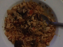 Risoto Brasiliense (Sobras de Churrasco)