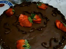 Recheio e cobertura de chocolate da Glau