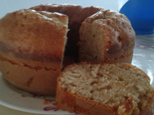 Bolo de maçã de liquidificador