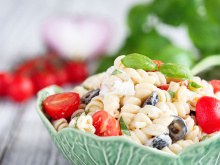 Salada de macarrão de preguiçoso