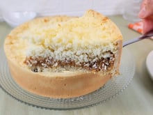 O encontro perfeito: torta de doce de leite com coco é uma das melhores sobremesas que já comi na vida