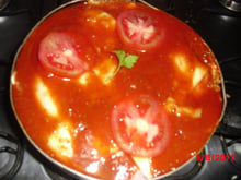 Omelete com arroz feito na frigideira